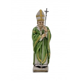 Statua Statuina Statuetta Miniatura in Argento Papa Giovanni Paolo II   cm 8 x 8 x H.30